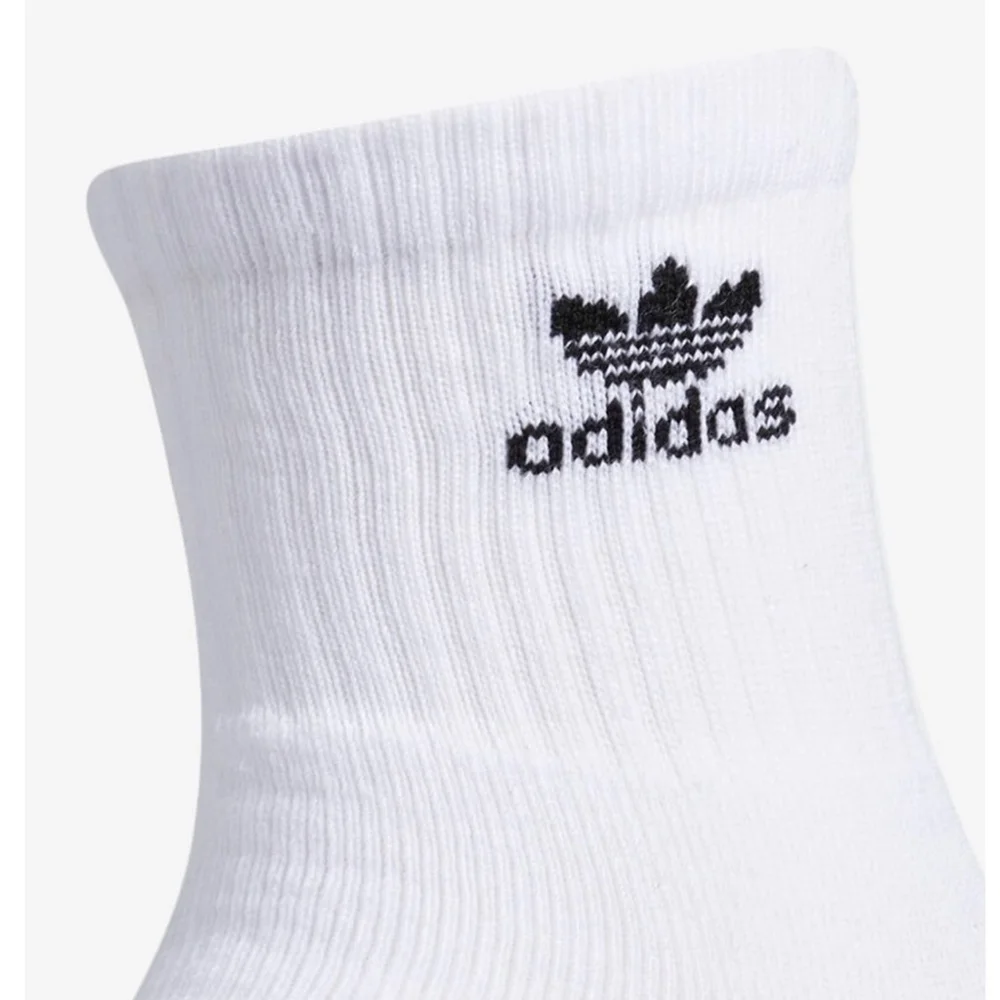 NWT Adidas originals long socks for ladies- 3y-9 black/white youth